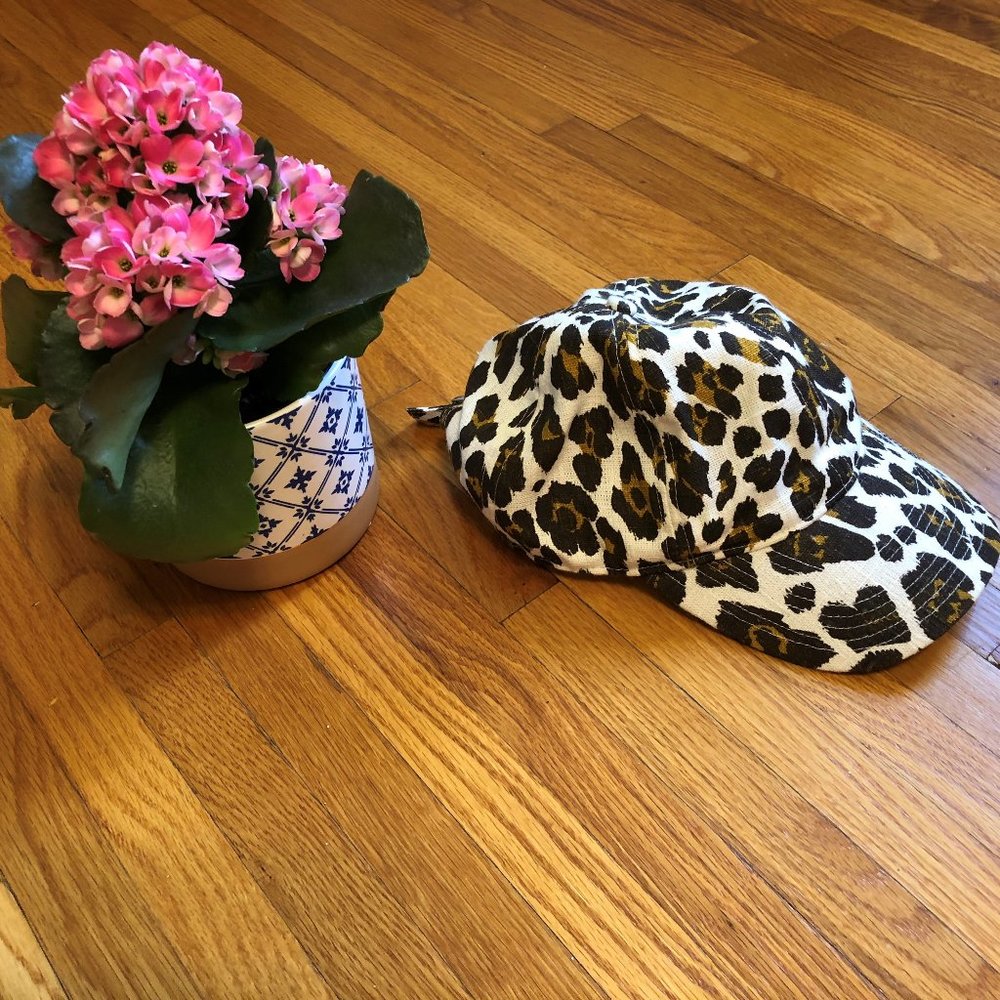 Women's leopard print baseball cap, one size